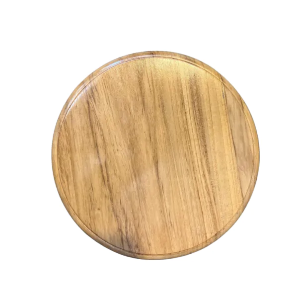SILLA DE BARRA VINTAGE COLOR MADERA DISEÑO TUBULAR - Imagen 7