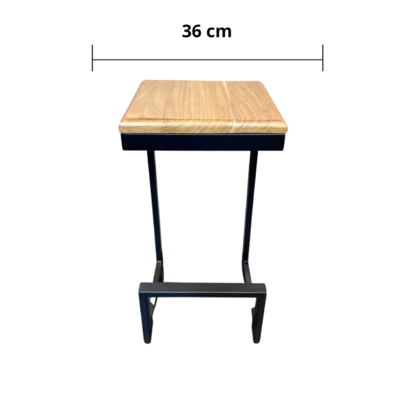 SILLA DE BARRA ODIN RECTANGULAR - Imagen 3