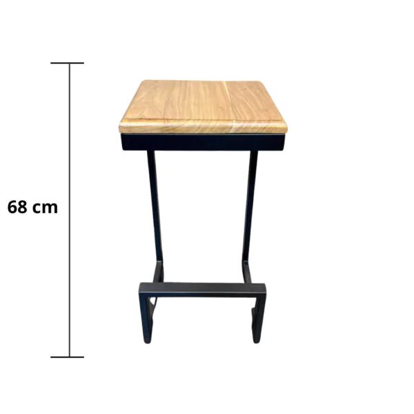 SILLA DE BARRA ODIN RECTANGULAR - Imagen 2